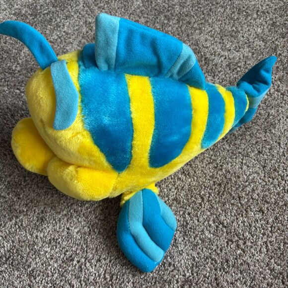 Disneyland Walt Disney World 15"L Ariel's Best Friend Flounder Plush - Picture 5 of 6
